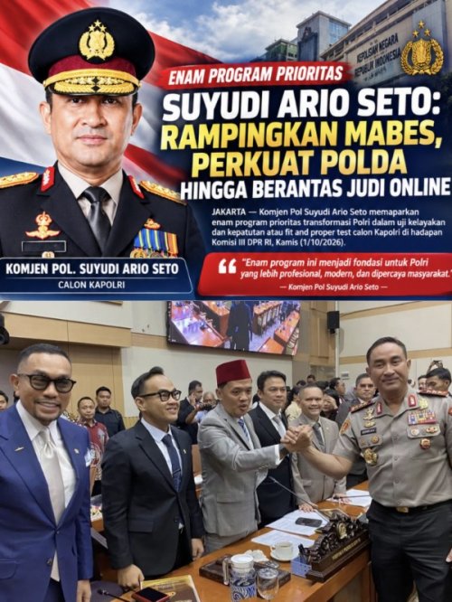Enam Program Prioritas Suyudi Ario Seto: Rampingkan Mabes, Perkuat Polda Hingga Berantas Judi Online