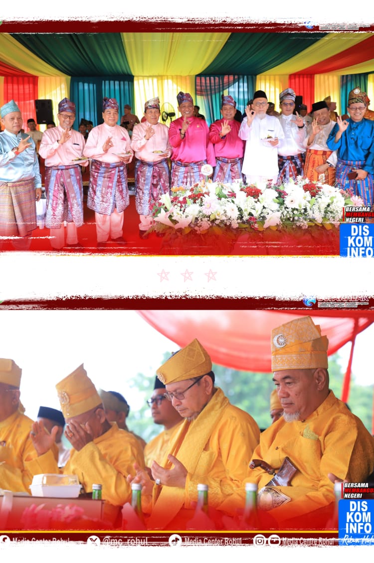 Rintik hujan tak surut semangat Kebersamaan Dalam Upacara Peringatan Hari Jadi Kabupetan Rokan Hulu Ke-26