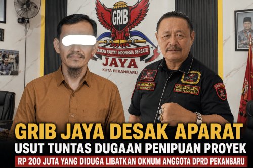 Diduga Rugikan Korban Rp 200 Juta, Oknum Anggota DPRD Pekanbaru Terseret Dugaan Penipuan Modus Proyek PSC 119
