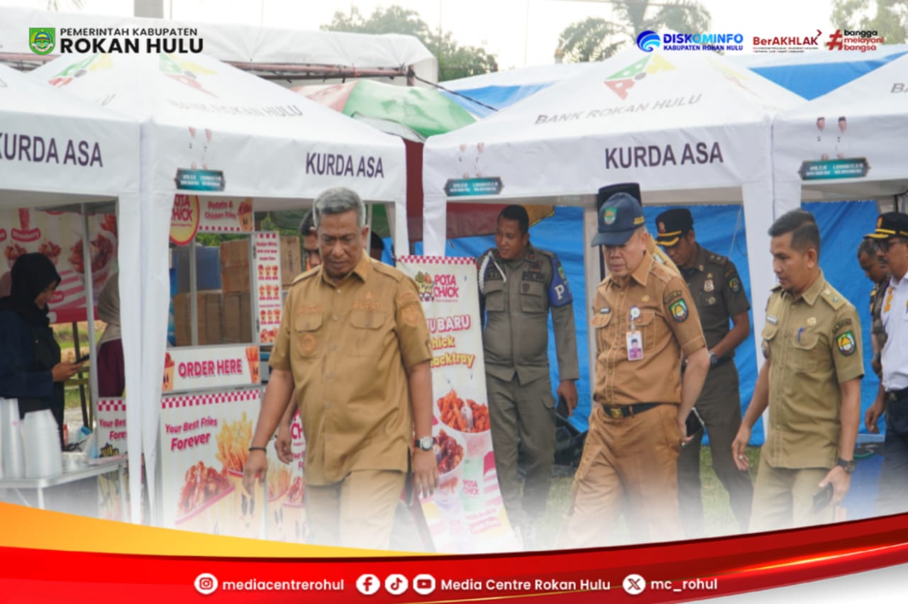 Turun meninjau lokasi, Bupati Anton Pastikan Bazar UMKM Berjalan Lancar