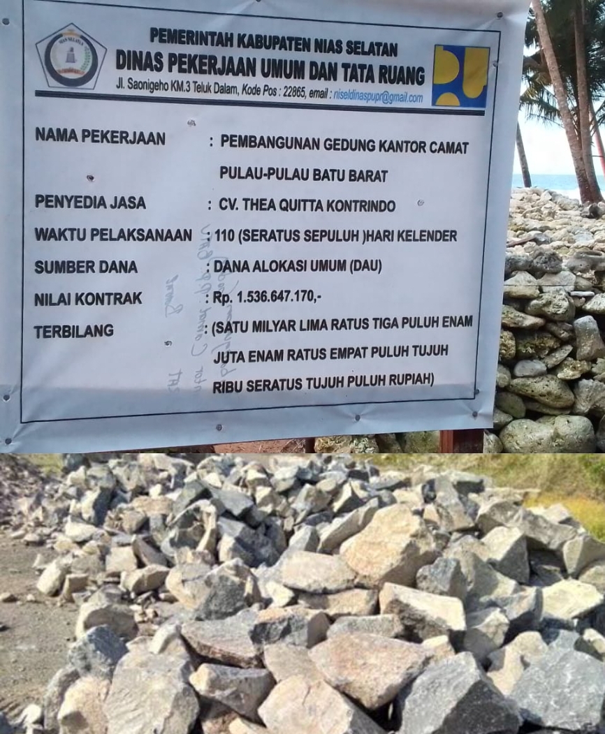 Wanter Fanaetu Turun Lapangan Buktikan Info Tentang Pembangunan Gedung Kantor Camat PP - Batu Barat, Berikut Klarifikasinya